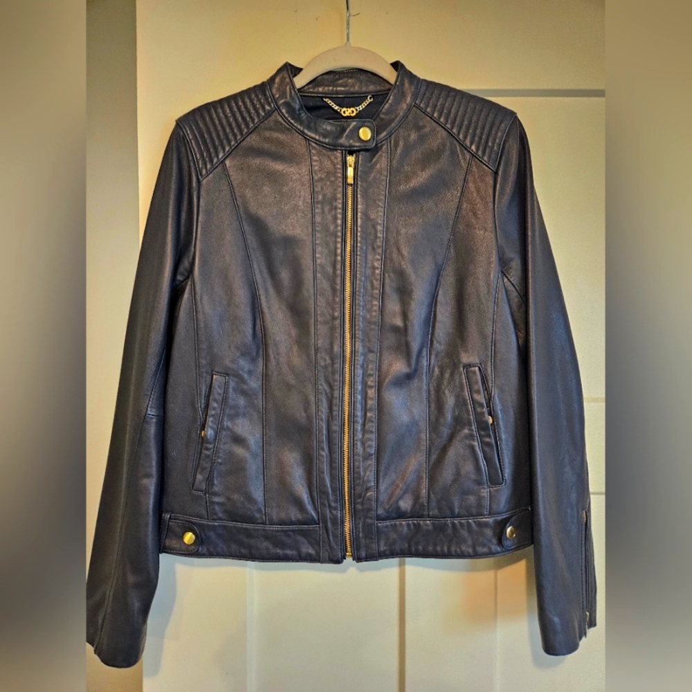 REAL LEATHER JACKET- Cole Haan